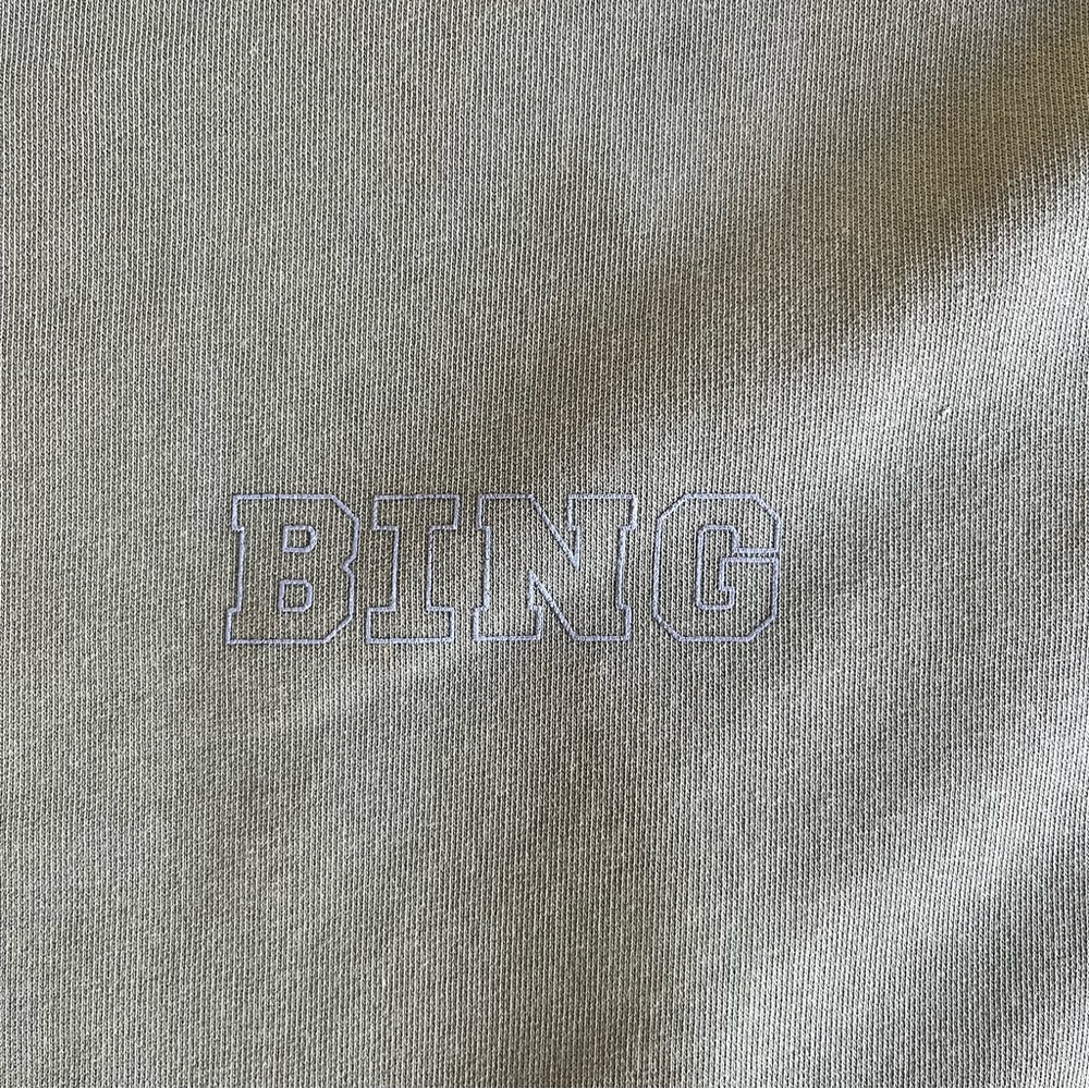 Anine Bing Cody Sweatshirt Bing Live in Green Size M - Picture 9 of 14